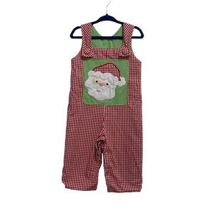 Handmade Fall/Christmas Baby Overalls See measurements for sizing